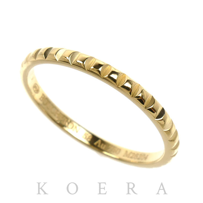 Boucheron ブシュロン K18YG イエローゴールド キャトル クルドパリ スモール リング・指輪 JAL01165 17.5号 58 2.2g メンズ【中古】【美品】
