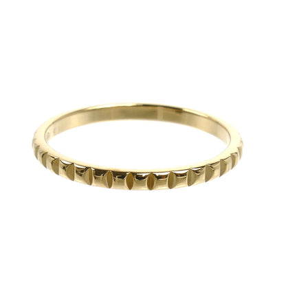 Boucheron ブシュロン K18YG イエローゴールド キャトル クルドパリ スモール リング・指輪 JAL01165 17.5号 58 2.2g メンズ【中古】【美品】