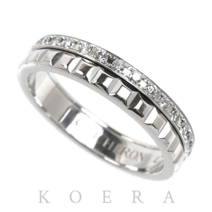 Boucheron ブシュロン K18WG ホワイトゴールド キャトル ラディアント クルドパリ リング・指輪 JAL00281 ダイヤモンド 7号 47 3.5g レディース【中古】【美品】
