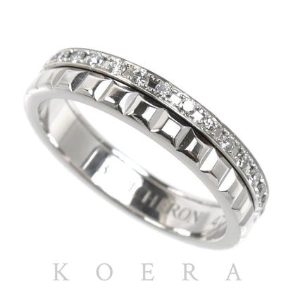 Boucheron ブシュロン K18WG ホワイトゴールド キャトル ラディアント クルドパリ リング・指輪 JAL00281 ダイヤモンド 7号 47 3.5g レディース【中古】【美品】