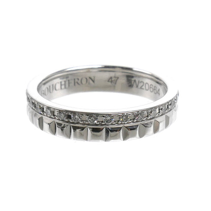 Boucheron ブシュロン K18WG ホワイトゴールド キャトル ラディアント クルドパリ リング・指輪 JAL00281 ダイヤモンド 7号 47 3.5g レディース【中古】【美品】