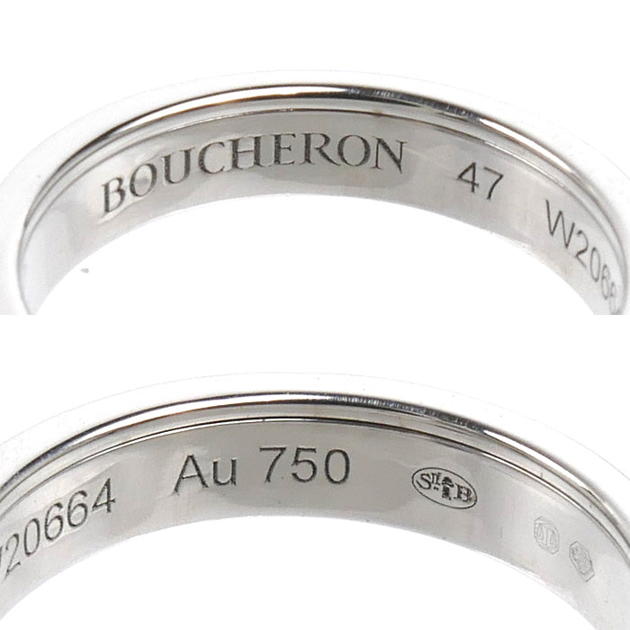 Boucheron ブシュロン K18WG ホワイトゴールド キャトル ラディアント クルドパリ リング・指輪 JAL00281 ダイヤモンド 7号 47 3.5g レディース【中古】【美品】