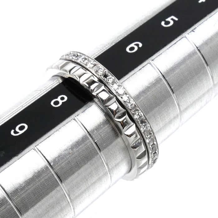 Boucheron ブシュロン K18WG ホワイトゴールド キャトル ラディアント クルドパリ リング・指輪 JAL00281 ダイヤモンド 7号 47 3.5g レディース【中古】【美品】