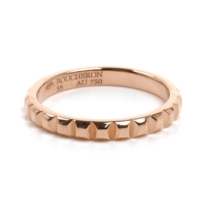 Boucheron ブシュロン K18PG ピンクゴールド キャトル クルドパリ ミディアム リング・指輪 JAL00108 14.5号 55 3.5g レディース【中古】【美品】