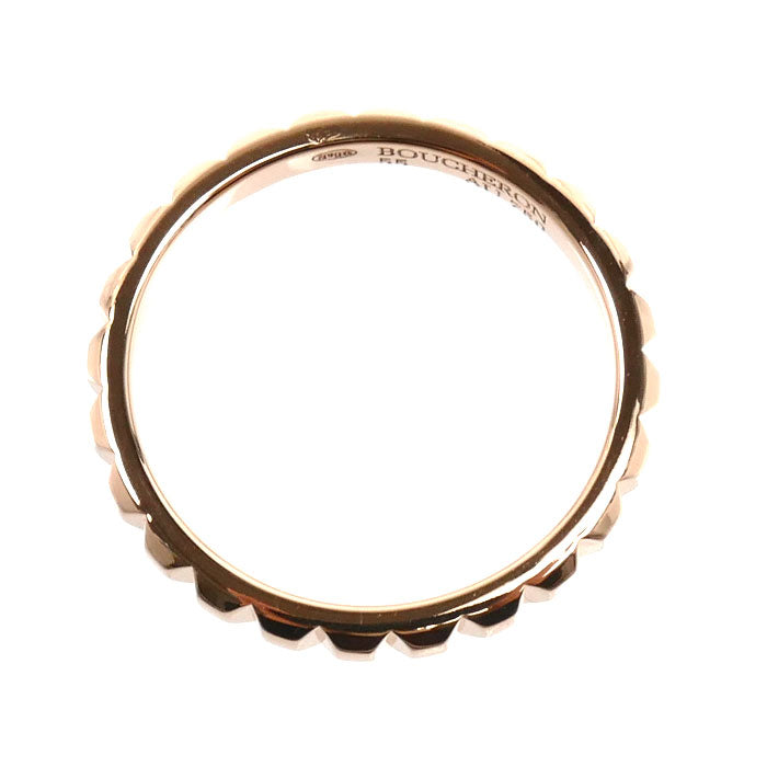 Boucheron ブシュロン K18PG ピンクゴールド キャトル クルドパリ ミディアム リング・指輪 JAL00108 14.5号 55 3.5g レディース【中古】【美品】