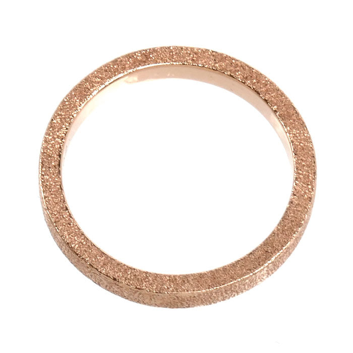 K18PG ピンクゴールド リング・指輪 ダイヤモンド0.02ct 12号 3.7g スターダスト加工 レディース【中古】【美品】