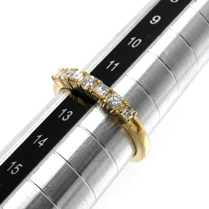 K18YG イエローゴールド リング・指輪 ダイヤモンド0.41ct 12号 3.6g レディース【中古】