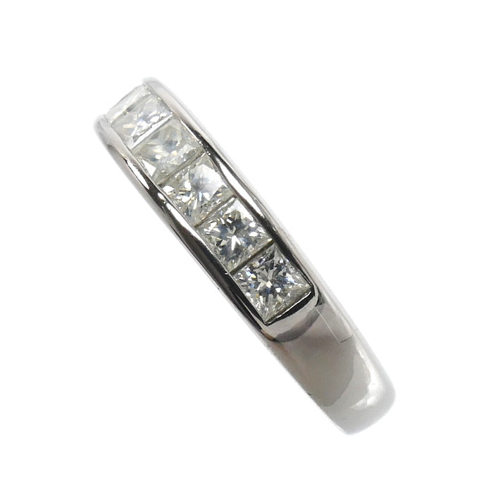 Pt900プラチナ リング・指輪 ダイヤモンド1.01ct 13.5号 5.2g プリンセスカット レディース【中古】