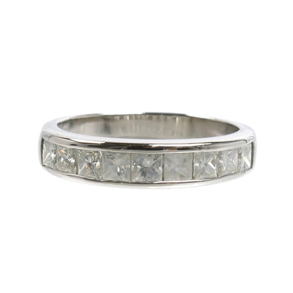 Pt900プラチナ リング・指輪 ダイヤモンド1.01ct 13.5号 5.2g プリンセスカット レディース【中古】