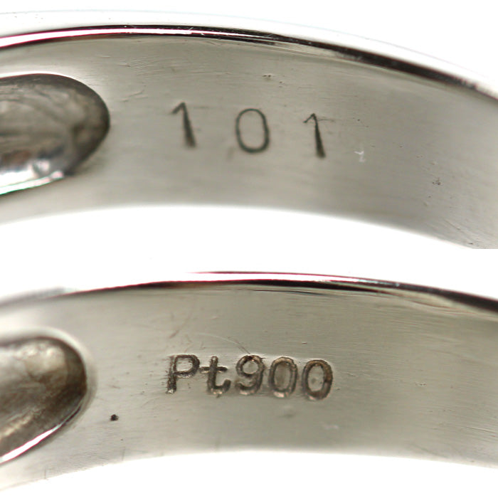 Pt900プラチナ リング・指輪 ダイヤモンド1.01ct 13.5号 5.2g プリンセスカット レディース【中古】