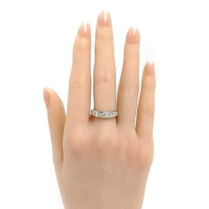 Pt900プラチナ リング・指輪 ダイヤモンド1.01ct 13.5号 5.2g プリンセスカット レディース【中古】