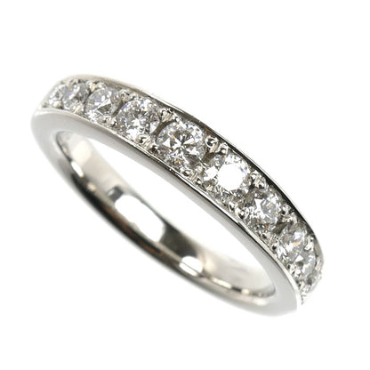 Pt950プラチナ ハーフエタニティ リング・指輪 ダイヤモンド0.70ct 15号 9.0g レディース【中古】