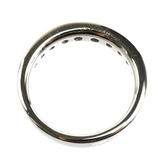 Pt950プラチナ ハーフエタニティ リング・指輪 ダイヤモンド0.70ct 15号 9.0g レディース【中古】