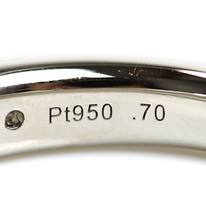 Pt950プラチナ ハーフエタニティ リング・指輪 ダイヤモンド0.70ct 15号 9.0g レディース【中古】