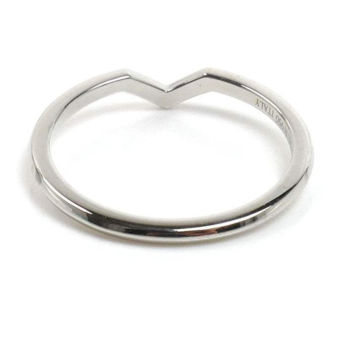 TIFFANY&Co. ティファニー Pt950プラチナ Vバンド リング・指輪 15号 2.8g レディース【中古】【美品】
