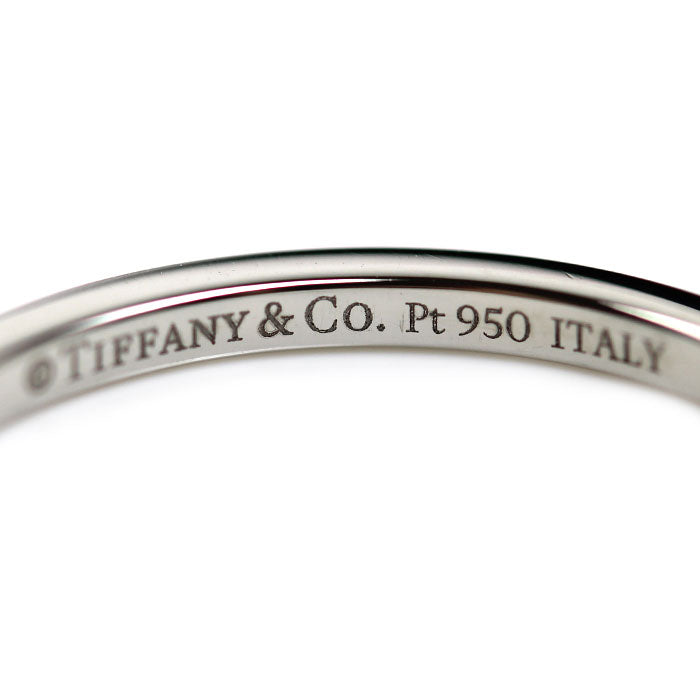 TIFFANY&Co. ティファニー Pt950プラチナ Vバンド リング・指輪 15号 2.8g レディース【中古】【美品】