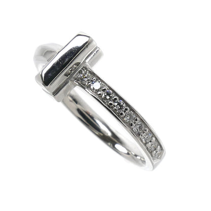 TIFFANY&Co. ティファニー K18WG ホワイトゴールド Tワン ダイヤ リング・指輪 67795474 ダイヤモンド 7号 3.9g レディース【中古】【美品】