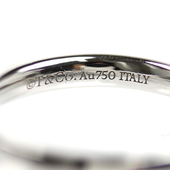 TIFFANY&Co. ティファニー K18WG ホワイトゴールド Tワン ダイヤ リング・指輪 67795474 ダイヤモンド 7号 3.9g レディース【中古】【美品】