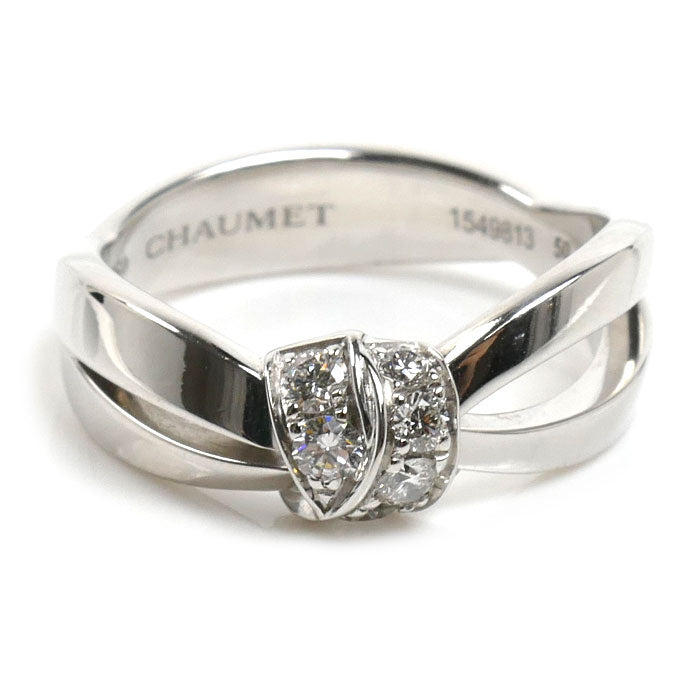 Chaumet ショーメ K18WG ホワイトゴールド リアン セデュクシオン リング・指輪 083053 ダイヤモンド 10号 50 5.6g レディース【中古】【美品】