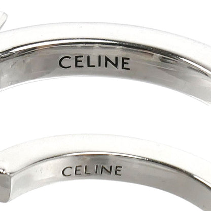 CELINE セリーヌ メタル ラインストーン トリオンフ　スパークル フープ ピアス 461DB6BZI 5.7g レディース【中古】