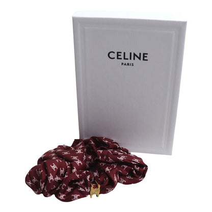 CELINE セリーヌ シルク 真鍮 ミニトリオンフ ヘアアクセサリー 461DK2SIB.28AI シュシュ レディース【中古】【美品】