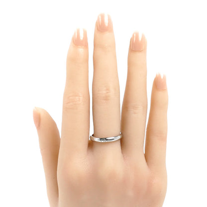 CARTIER カルティエ Pt950プラチナ C ドゥ カルティエ ウェディング リング・指輪 B4232455 15号 55 4.3g レディース【中古】【美品】