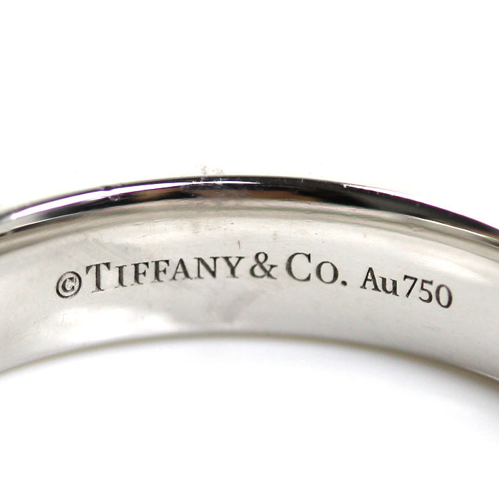 TIFFANY&Co. ティファニー K18WG ホワイトゴールド Tナロー リング・指輪 19号 8.6g メンズ【中古】【美品】