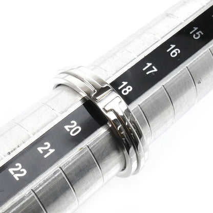 TIFFANY&Co. ティファニー K18WG ホワイトゴールド Tナロー リング・指輪 19号 8.6g メンズ【中古】【美品】