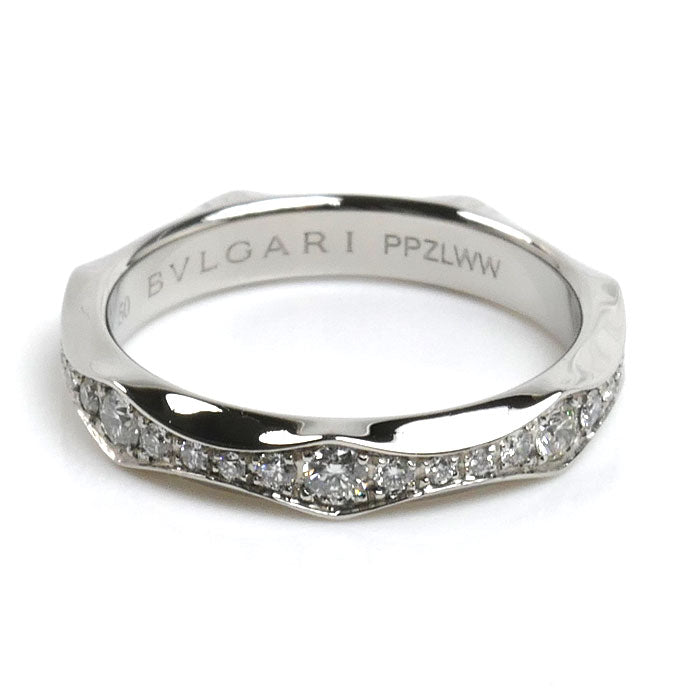 BVLGARI ブルガリ Pt950プラチナ インフィニート リング・指輪 352033 ダイヤモンド 10号 50 4.3g レディース【中古】【美品】