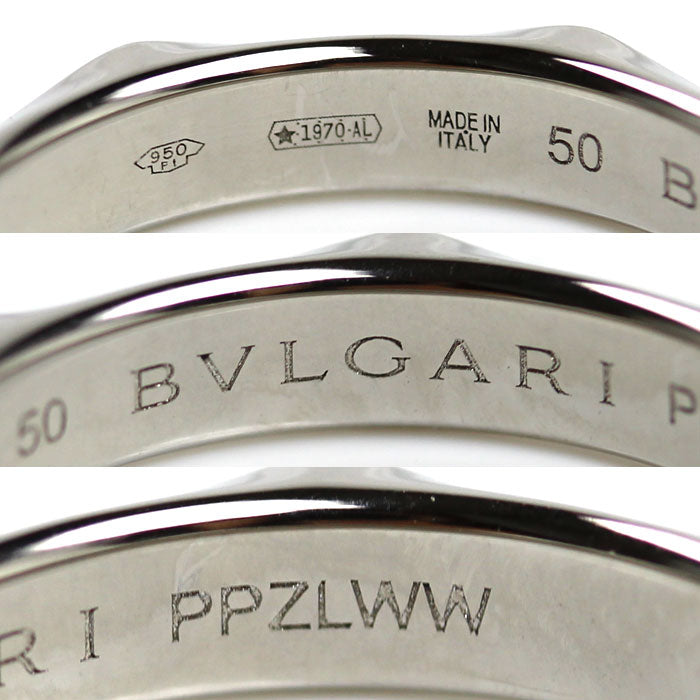 BVLGARI ブルガリ Pt950プラチナ インフィニート リング・指輪 352033 ダイヤモンド 10号 50 4.3g レディース【中古】【美品】