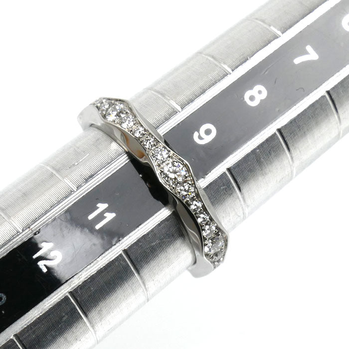 BVLGARI ブルガリ Pt950プラチナ インフィニート リング・指輪 352033 ダイヤモンド 10号 50 4.3g レディース【中古】【美品】