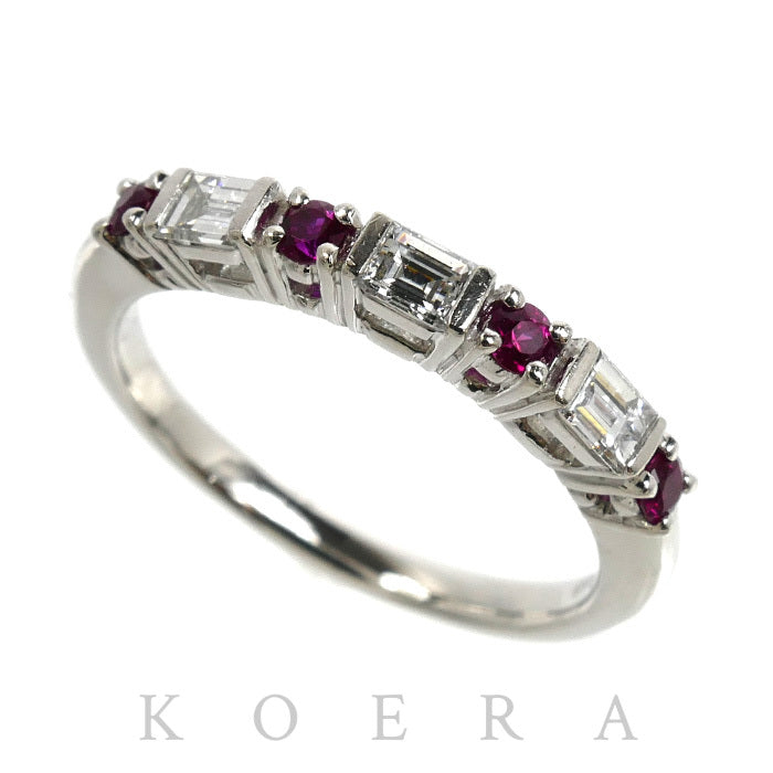 TASAKI タサキ Pt900プラチナ リング・指輪 ダイヤモンド0.31ct ルビー 11.5号 3.9g レディース【中古】
