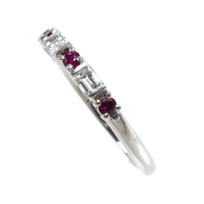 TASAKI タサキ Pt900プラチナ リング・指輪 ダイヤモンド0.31ct ルビー 11.5号 3.9g レディース【中古】
