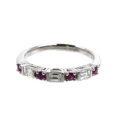 TASAKI タサキ Pt900プラチナ リング・指輪 ダイヤモンド0.31ct ルビー 11.5号 3.9g レディース【中古】