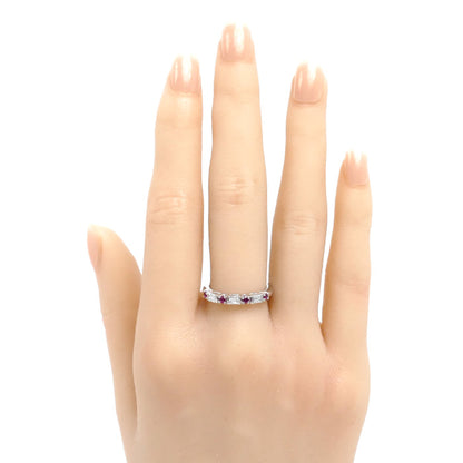 TASAKI タサキ Pt900プラチナ リング・指輪 ダイヤモンド0.31ct ルビー 11.5号 3.9g レディース【中古】