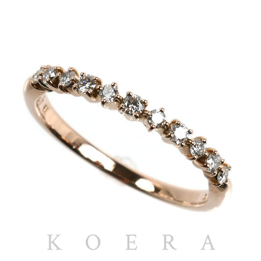 Ponte Vecchio ポンテヴェキオ K18PG ピンクゴールド リング・指輪 ダイヤモンド0.17ct 11号 1.9g レディース【中古】【美品】