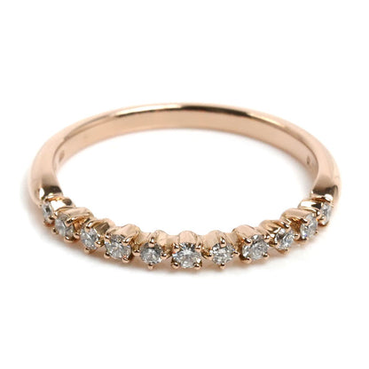 Ponte Vecchio ポンテヴェキオ K18PG ピンクゴールド リング・指輪 ダイヤモンド0.17ct 11号 1.9g レディース【中古】【美品】