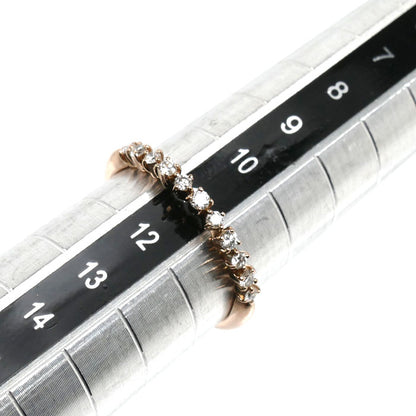 Ponte Vecchio ポンテヴェキオ K18PG ピンクゴールド リング・指輪 ダイヤモンド0.17ct 11号 1.9g レディース【中古】【美品】
