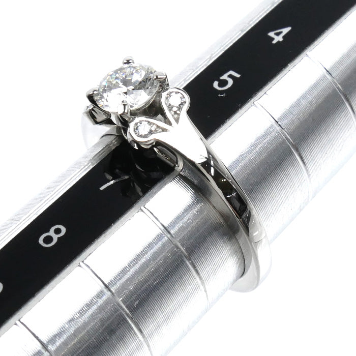 CARTIER カルティエ Pt950プラチナ バレリーナ ソリテール リング・指輪 N4197646 ダイヤモンド0.41ct 6号 46 4.2g レディース【中古】【美品】