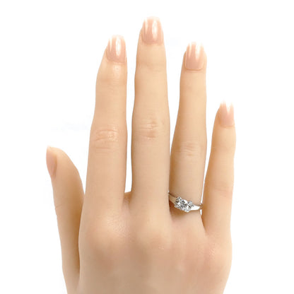 CARTIER カルティエ Pt950プラチナ バレリーナ ソリテール リング・指輪 N4197646 ダイヤモンド0.41ct 6号 46 4.2g レディース【中古】【美品】