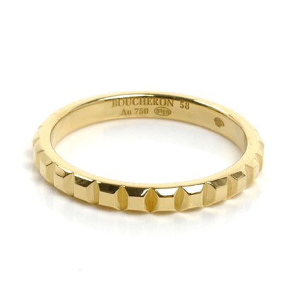 Boucheron ブシュロン K18YG イエローゴールド キャトル クルドパリ ミディアム リング・指輪 JAL00008 17.5号 58 3.9g メンズ【中古】【美品】