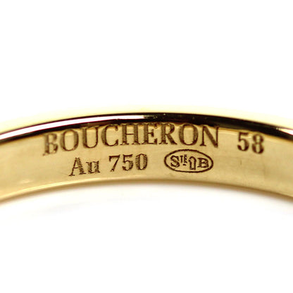 Boucheron ブシュロン K18YG イエローゴールド キャトル クルドパリ ミディアム リング・指輪 JAL00008 17.5号 58 3.9g メンズ【中古】【美品】