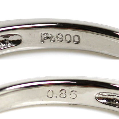 Pt900プラチナ ハーフエタニティ リング・指輪 ダイヤモンド0.85ct 11号 2.9g レディース【中古】【美品】