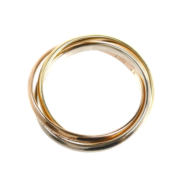 CARTIER カルティエ K18YG/PG/WG les must de Cartier トリニティXS リング・指輪 8号 48 3.2g レディース【中古】