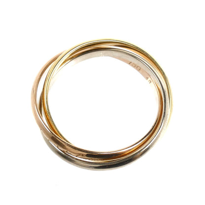 CARTIER カルティエ K18YG/PG/WG les must de Cartier トリニティXS リング・指輪 8号 48 3.2g レディース【中古】