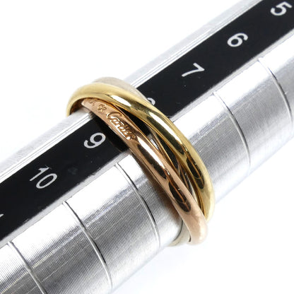 CARTIER カルティエ K18YG/PG/WG les must de Cartier トリニティXS リング・指輪 8号 48 3.2g レディース【中古】