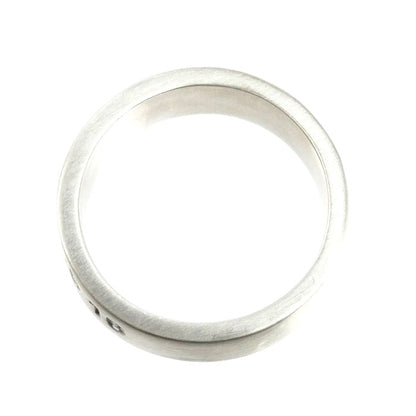 MAISON MARGIELA メゾンマルジェラ シルバー925 ナンバリング 6MM リング・指輪 SM1UQ0120 P8863 21号 7.7g メンズ【中古】【美品】