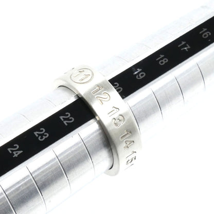 MAISON MARGIELA メゾンマルジェラ シルバー925 ナンバリング 6MM リング・指輪 SM1UQ0120 P8863 21号 7.7g メンズ【中古】【美品】