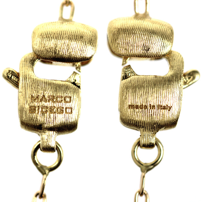 MARCO BICEGO K18YG イエローゴールド ムラーノ ネックレス 8.4g 46cm レディース【中古】【美品】