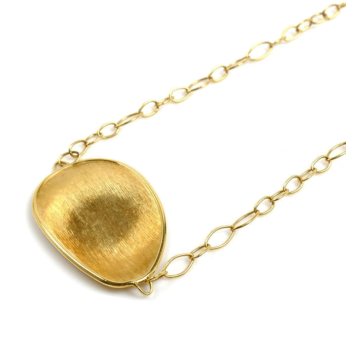 MARCO BICEGO マルコビチェゴ K18YG イエローゴールド ルナリア ロング ネックレス アクアマリン 15.7g 102cm レディース【中古】